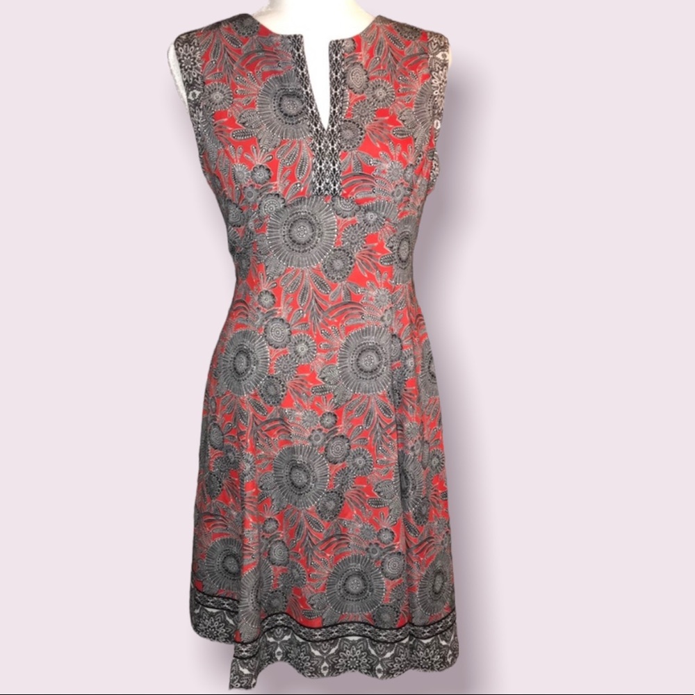 Liz Claiborne Red Floral Dress